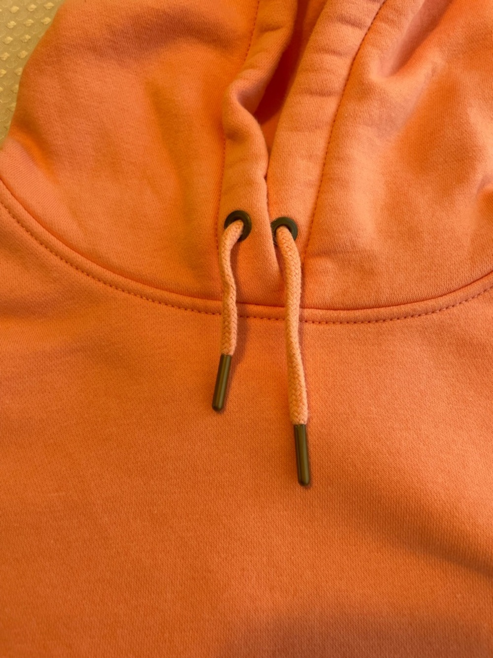CARHARTT Women's Relaxed Fit Salmon Pink Logo Pullover Hoodie Size XS Cozy - Picture 3 of 9